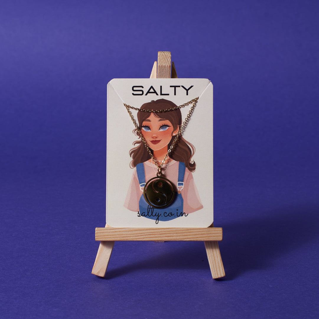 Yin-yang necklace - Gold