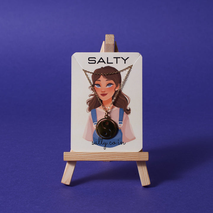 Yin-yang necklace - Gold