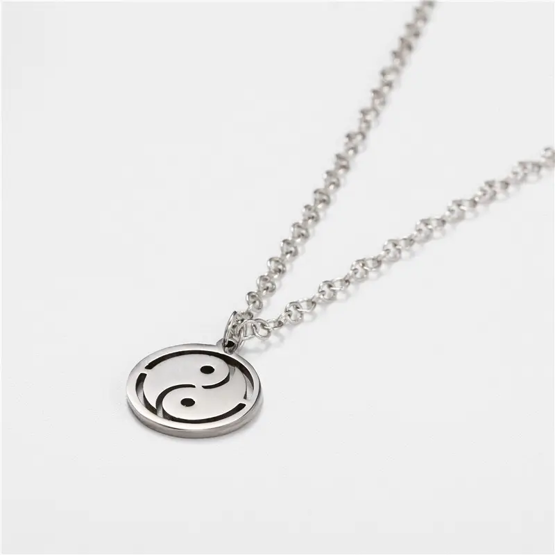 Yin-yang necklace - Silver