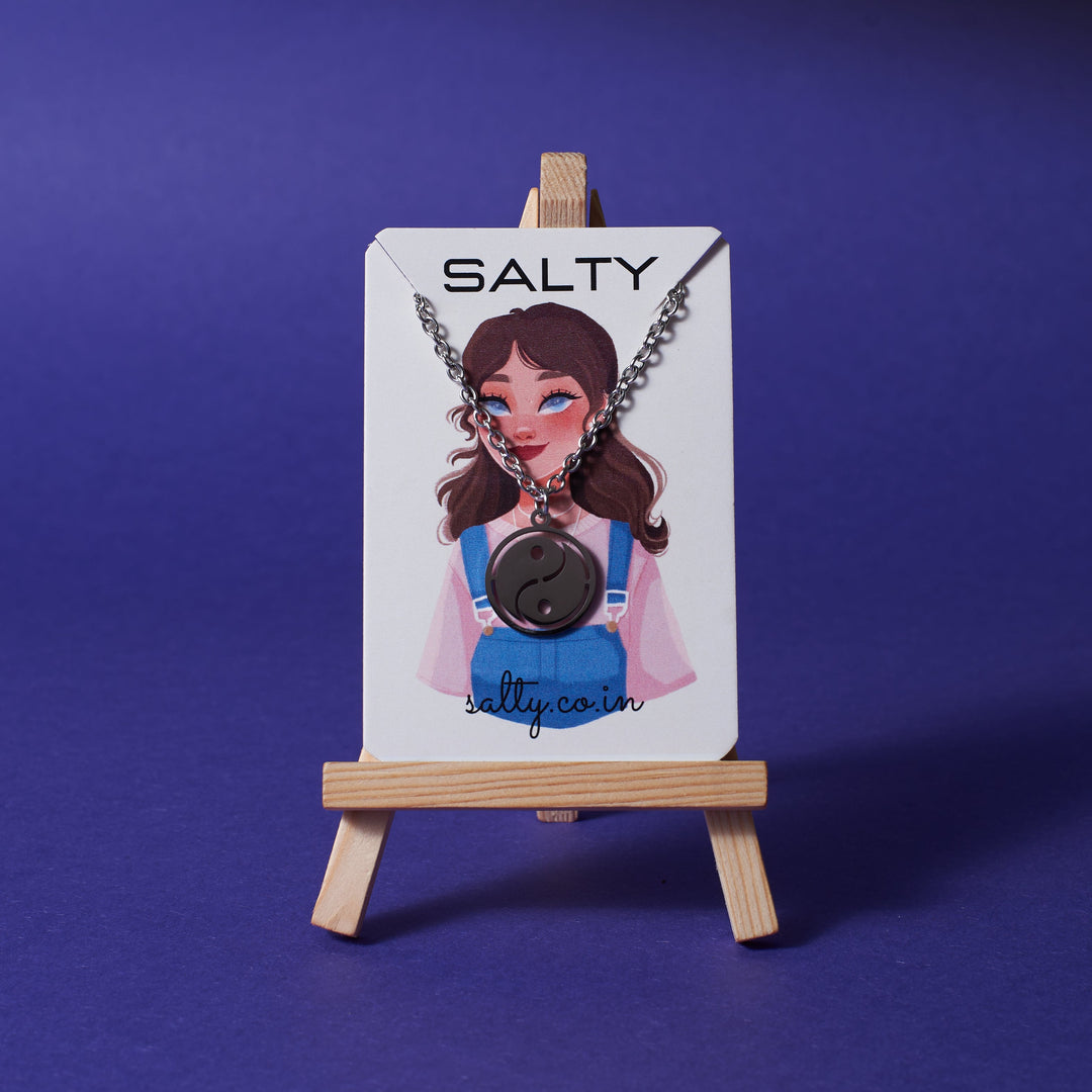 Yin-yang necklace - Silver