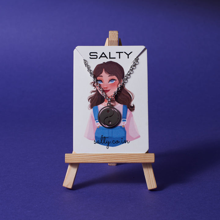 Yin-yang necklace - Silver