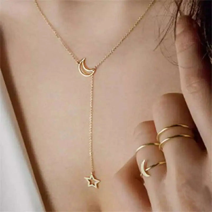 You Are My Moon And Star Necklace - Salty Accessories