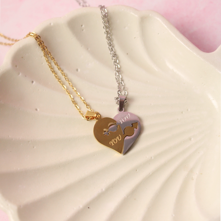 You Complete Me Necklace for Couples Salty