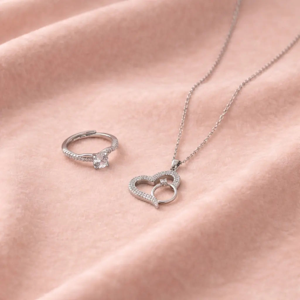 Yours in Every Heartbeat Jewellery Set | Salty