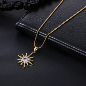 Zenith Sunburst Pendant Necklace | Salty