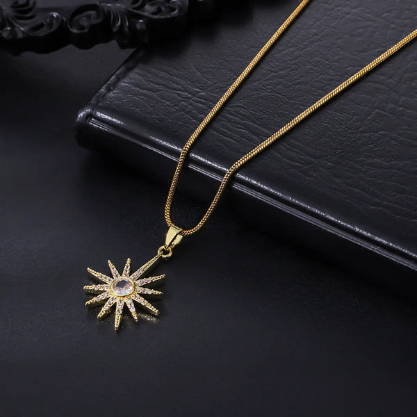 Zenith Sunburst Pendant Necklace