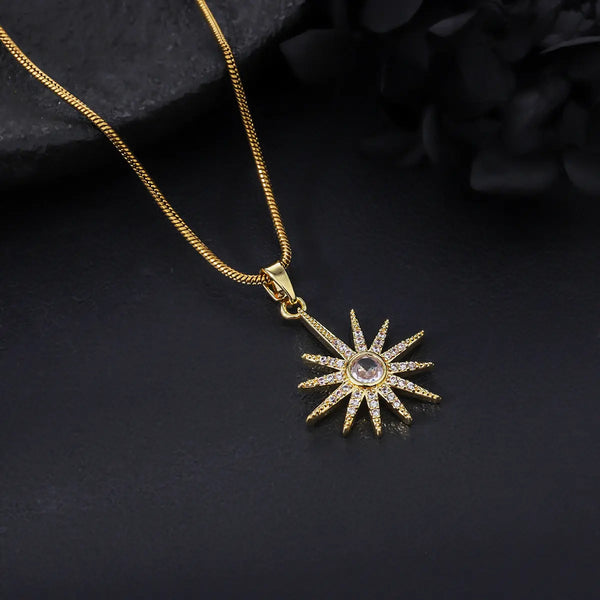 Zenith Sunburst Pendant Necklace