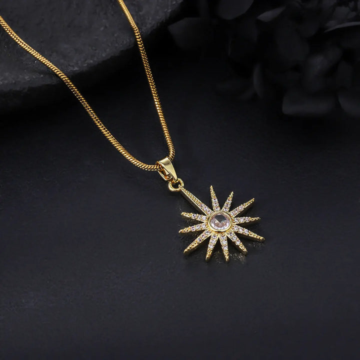 Zenith Sunburst Pendant Necklace | Salty