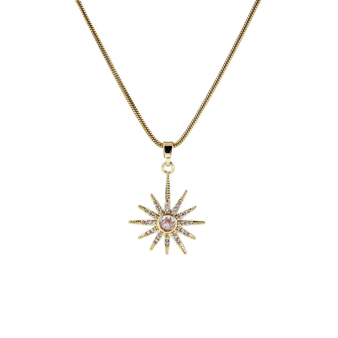 Zenith Sunburst Pendant Necklace | Salty
