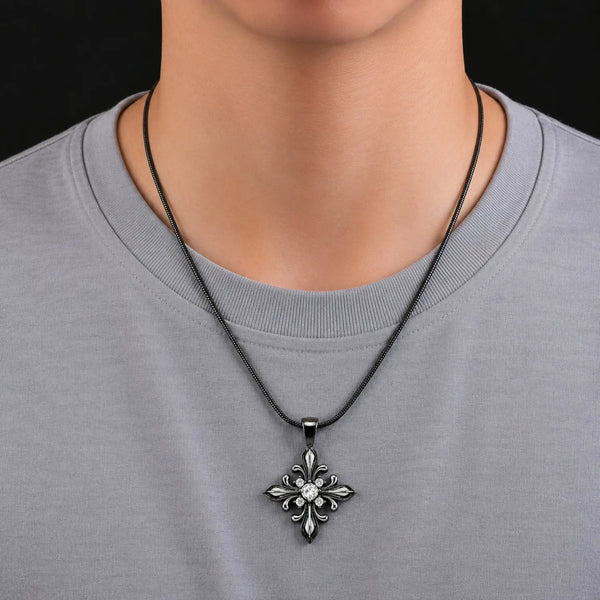 Zircon Warbler Necklace - Black