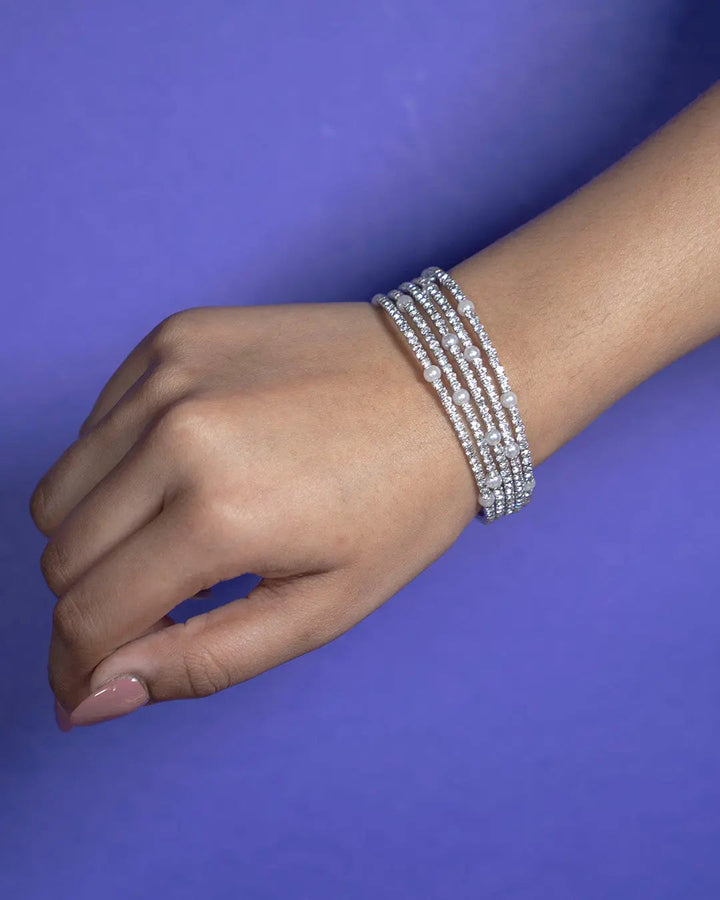 Zirconia Layered Bracelet - Salty Accessories