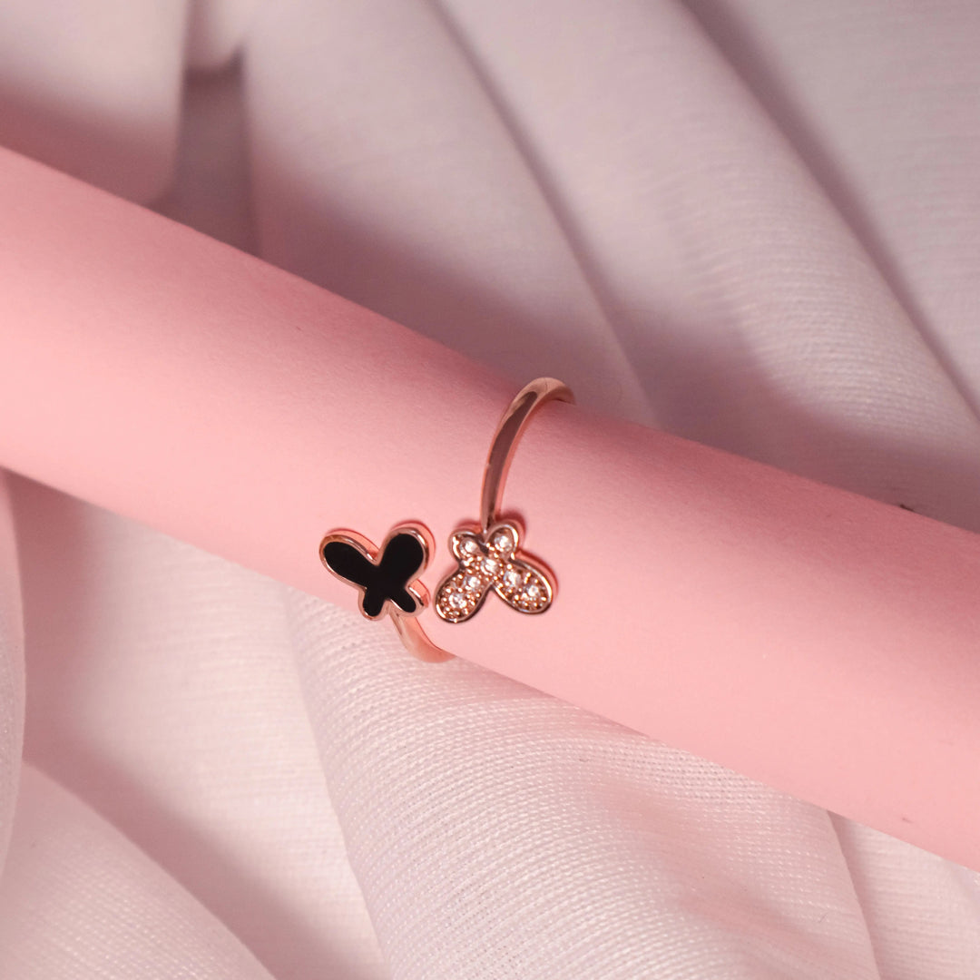 Zirconia Twin Fly Ring - Salty Accessories