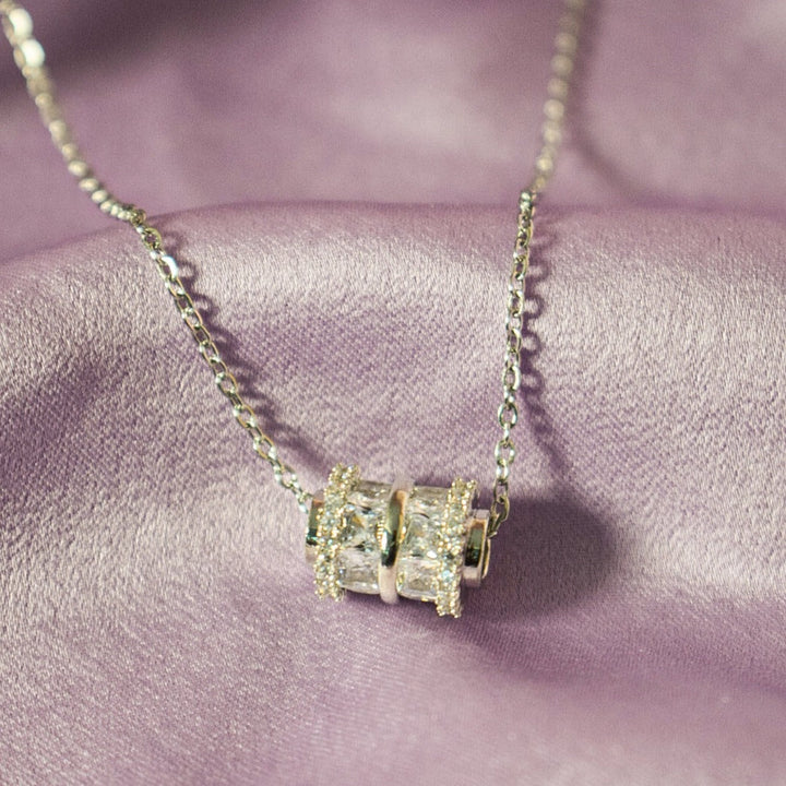 Zirconia Inlay Necklace - Salty Accessories