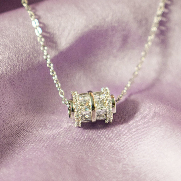 Zirconia Inlay Necklace - Salty Accessories