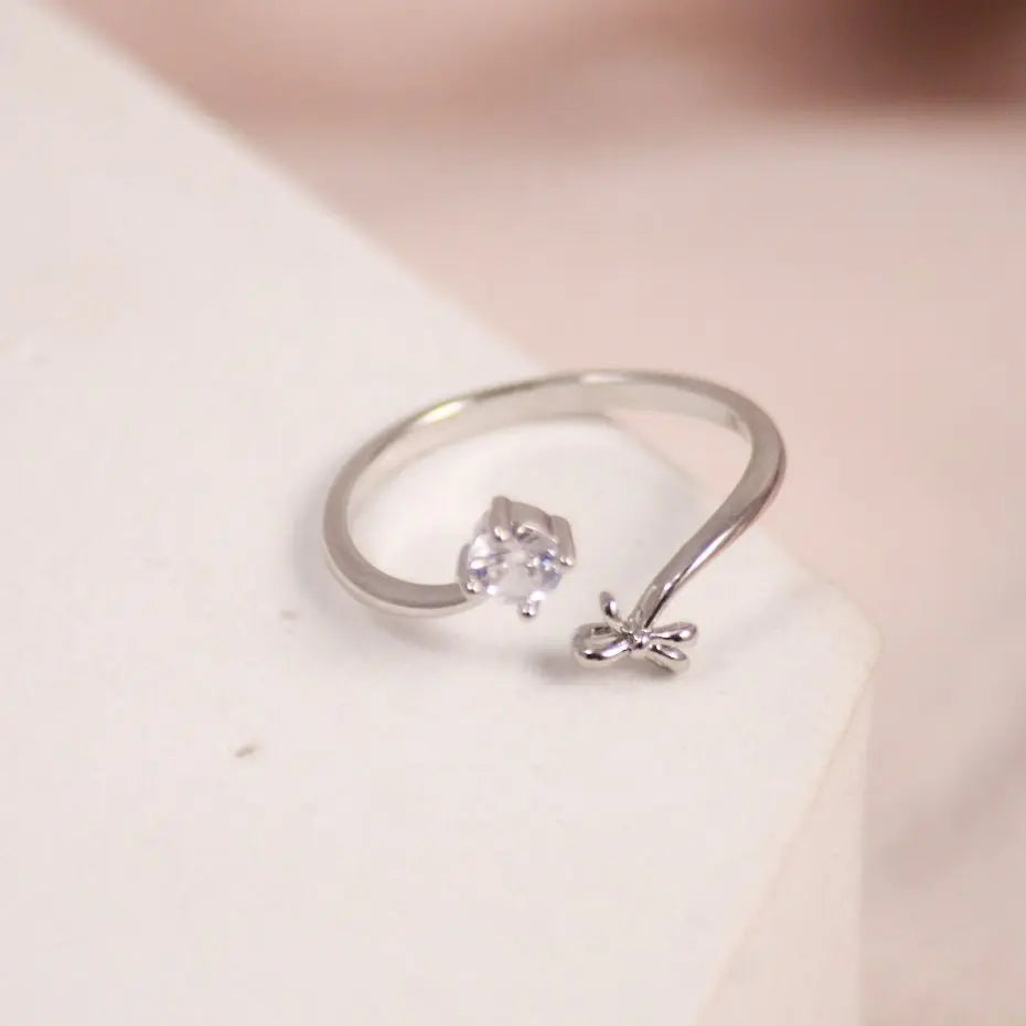 Zubi Silver Diamond Band - Salty Accessories