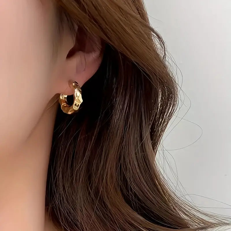 Luxurious Gold Earrings Salty