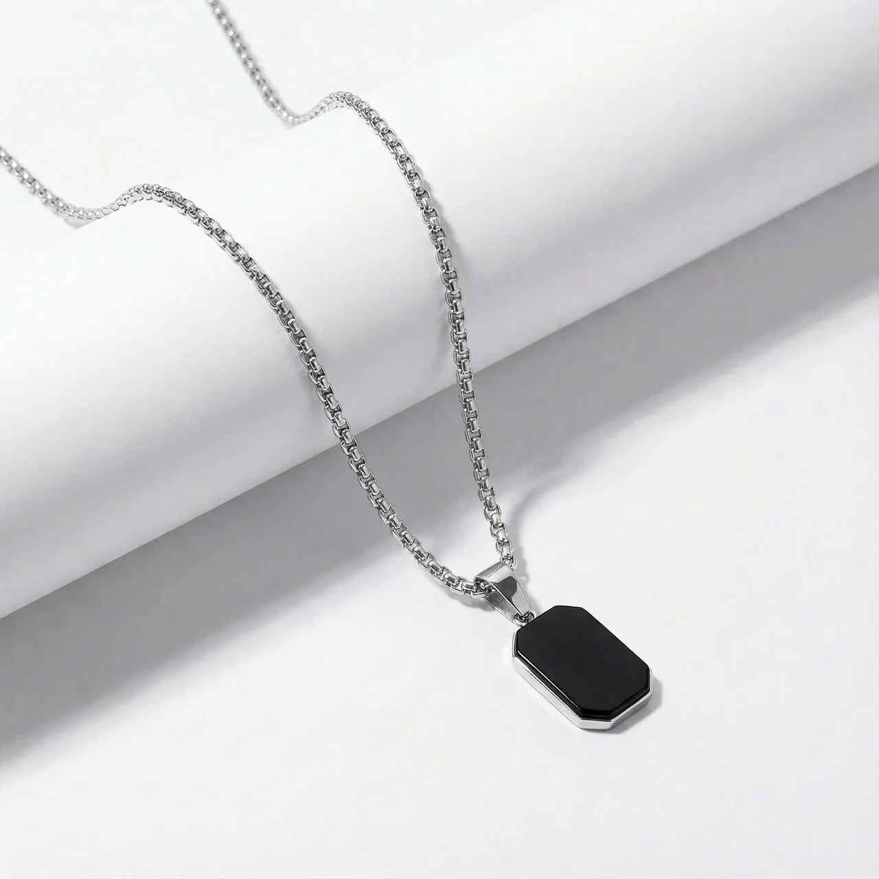Midnight Crest Pendant Necklace