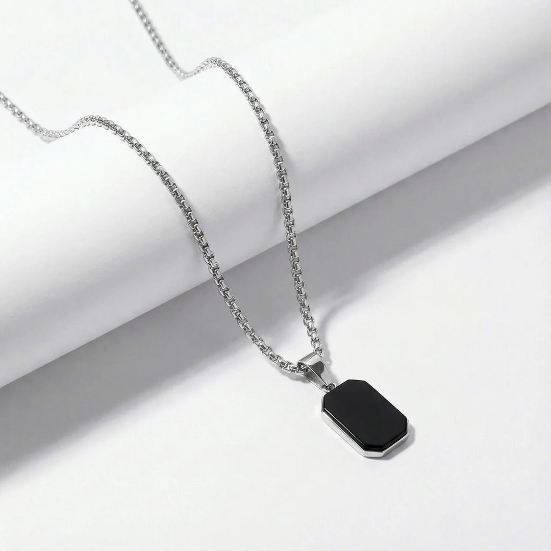 Midnight Crest Pendant Necklace