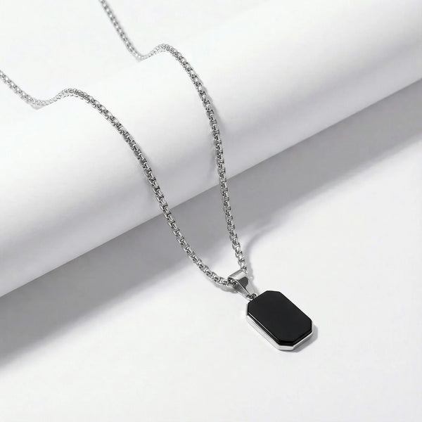 Midnight Crest Pendant Necklace