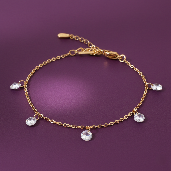 Tessellated Stone Gold  Bracelet