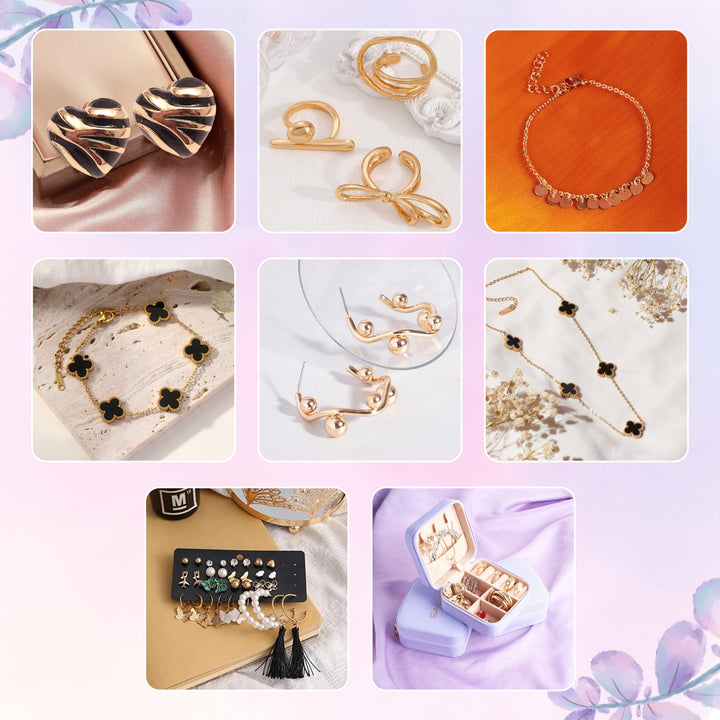 Groundbreaking Glam Combo with 25 Jewellery Combo with Free Organiser