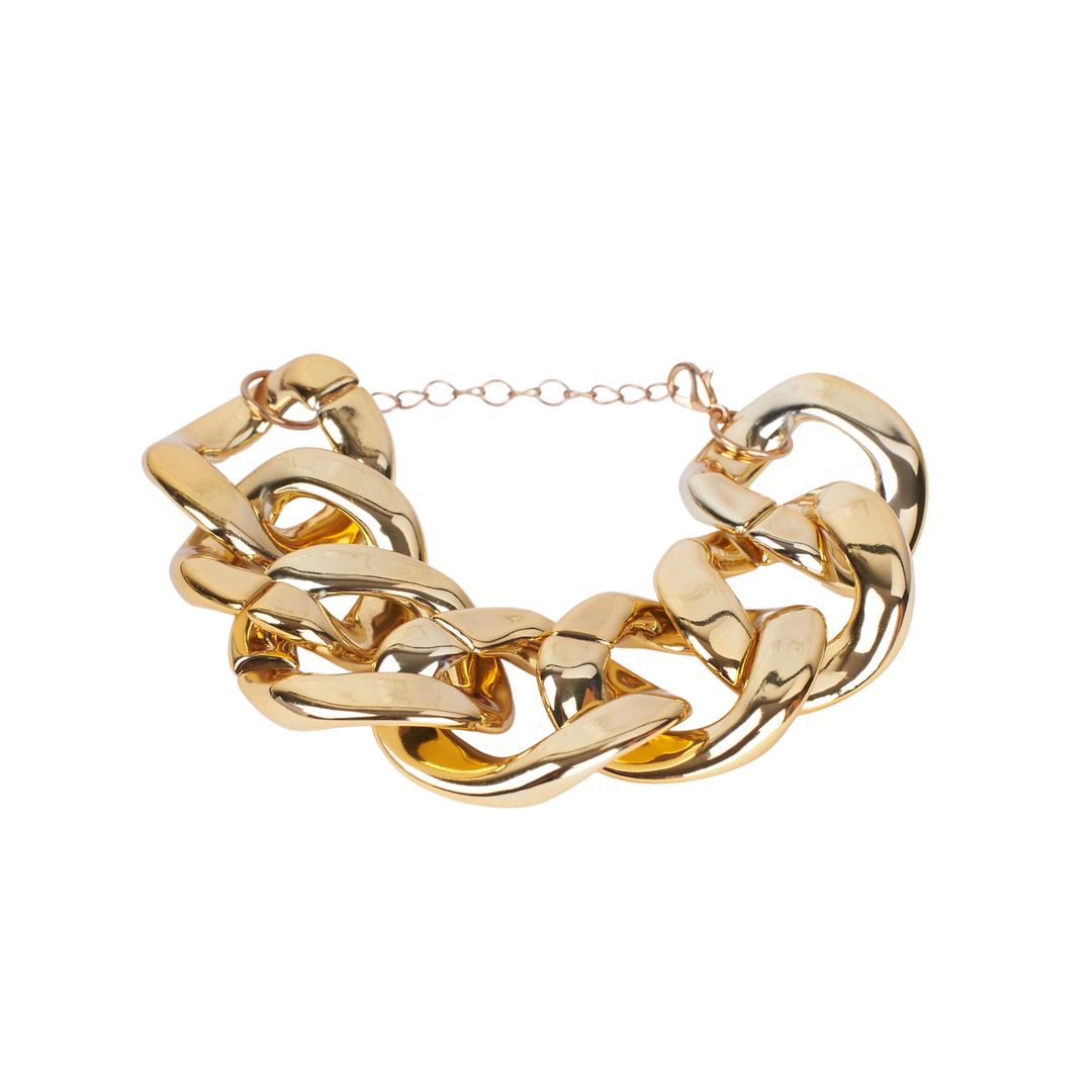 Modern Gold Paper Chain Bracelet