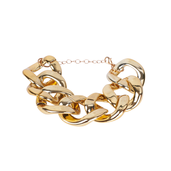 Modern Gold Paper Chain Bracelet