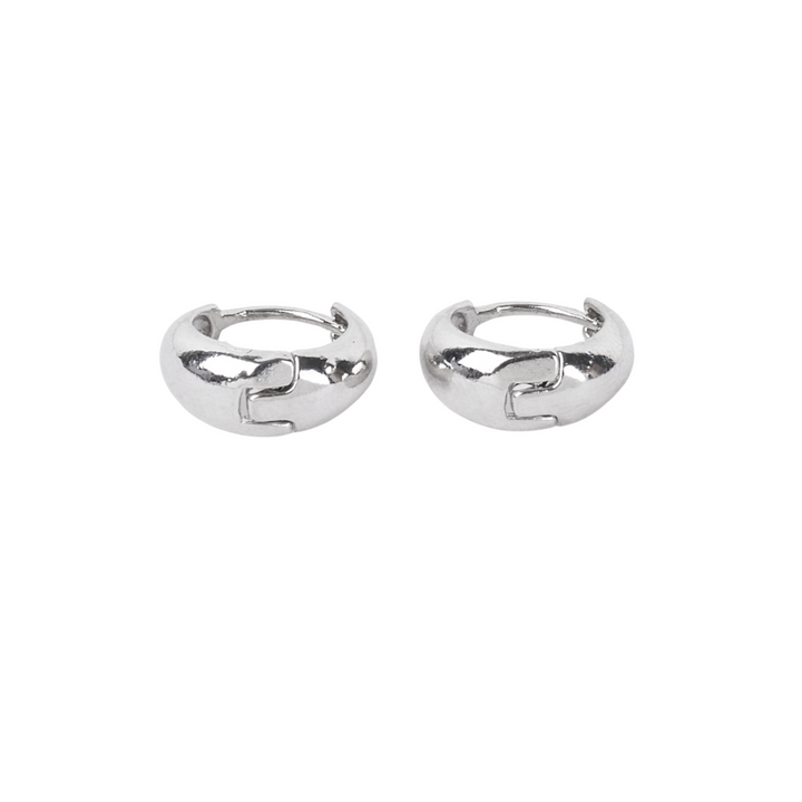 Bold Silver Hoop Earrings