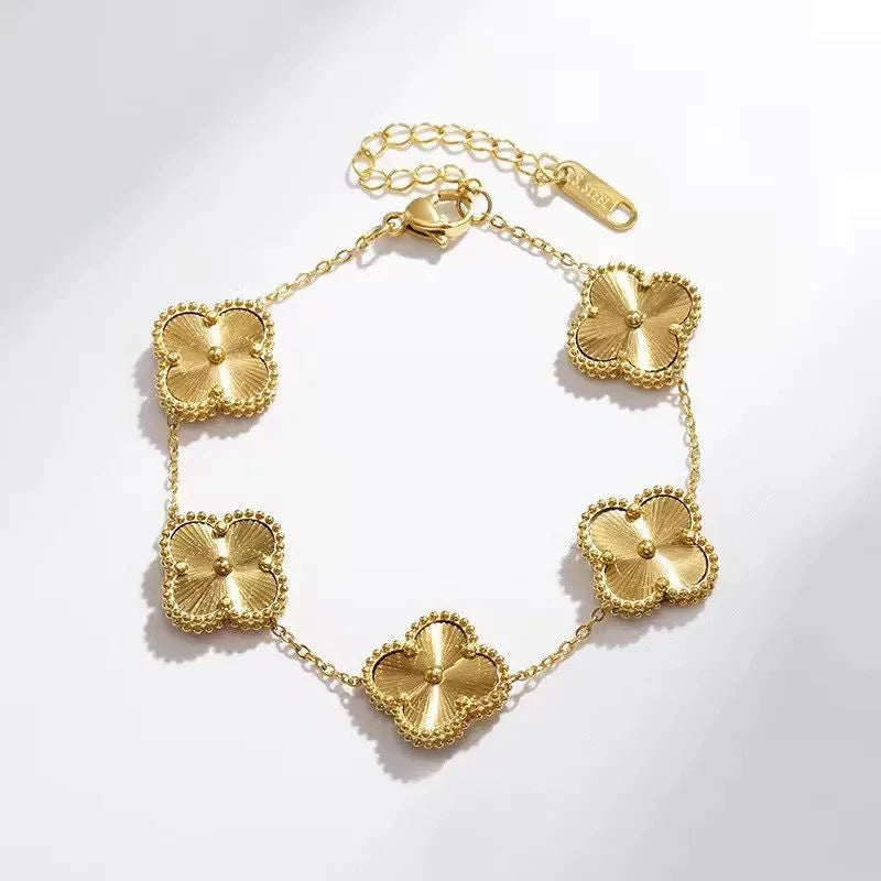 Golden Luck Leaflet Bracelet - Salty Accessories