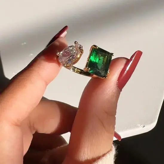 Diamond Cut Mismatch Ring - Salty Accessories