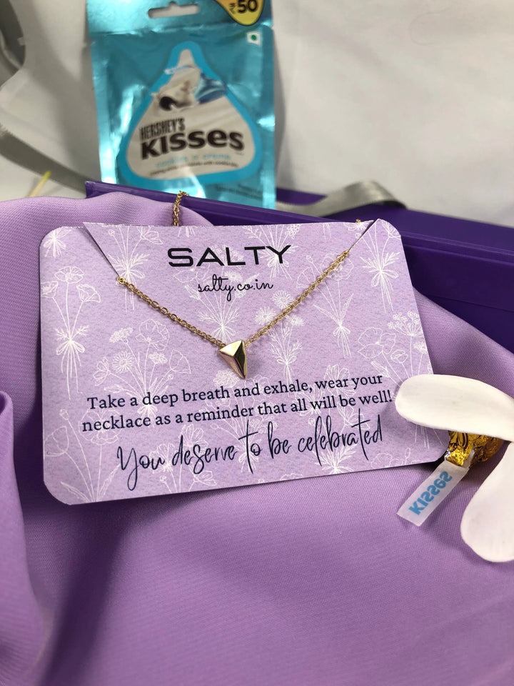 Arrow Charm Necklace - Gold - Salty Accessories