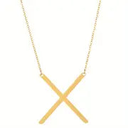 Chic Alphabet Golden Necklace