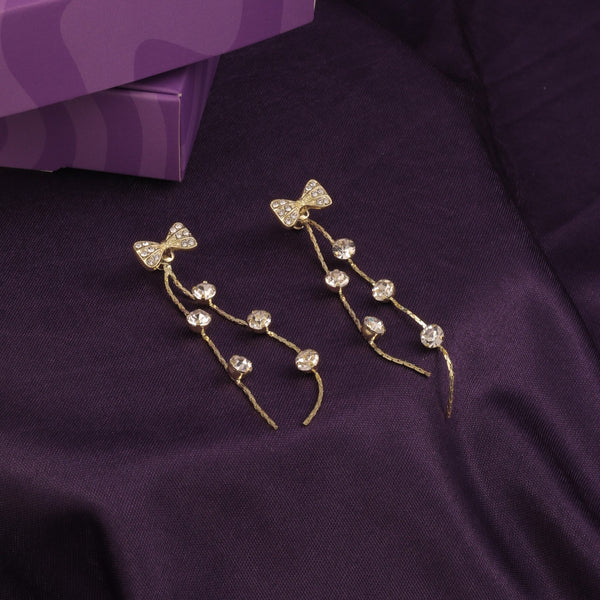 Lusty Bow Tassel Earrings