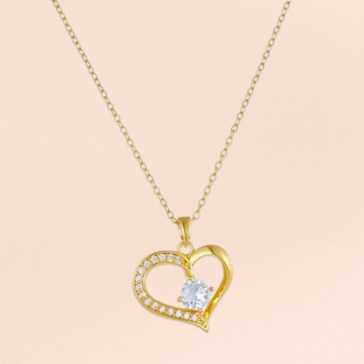 Amour Pendant Golden Necklace