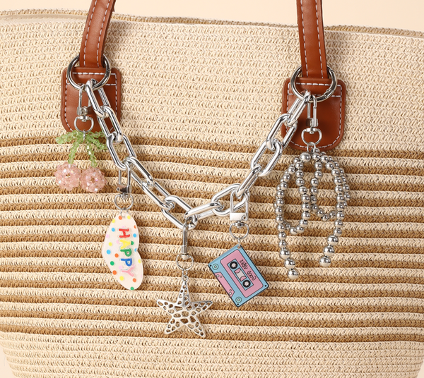 MultiPendant Chunky Silver Bag Charm & Accessories