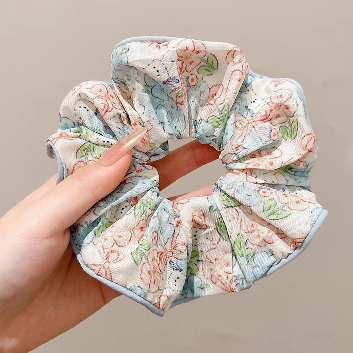 Blue Meadow Scrunchie