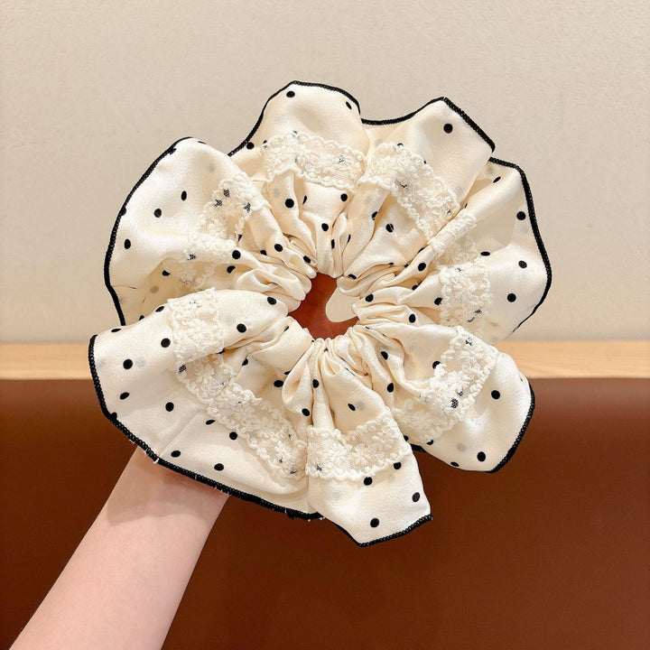 Dot Lace Scrunchie