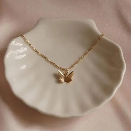 Kpop Butterfly Charm Necklace - Salty Accessories