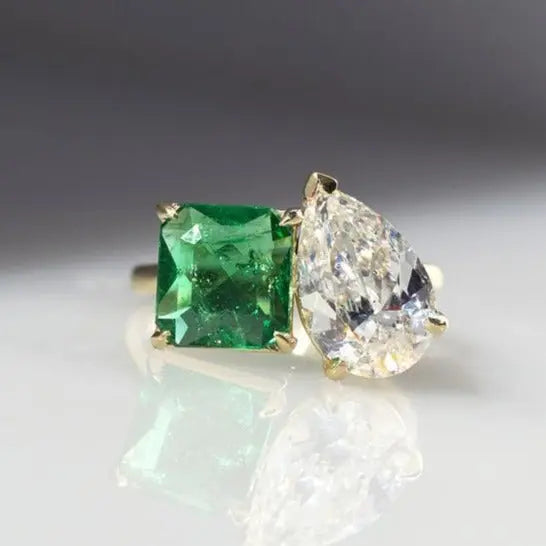 Diamond Cut Mismatch Ring - Salty Accessories