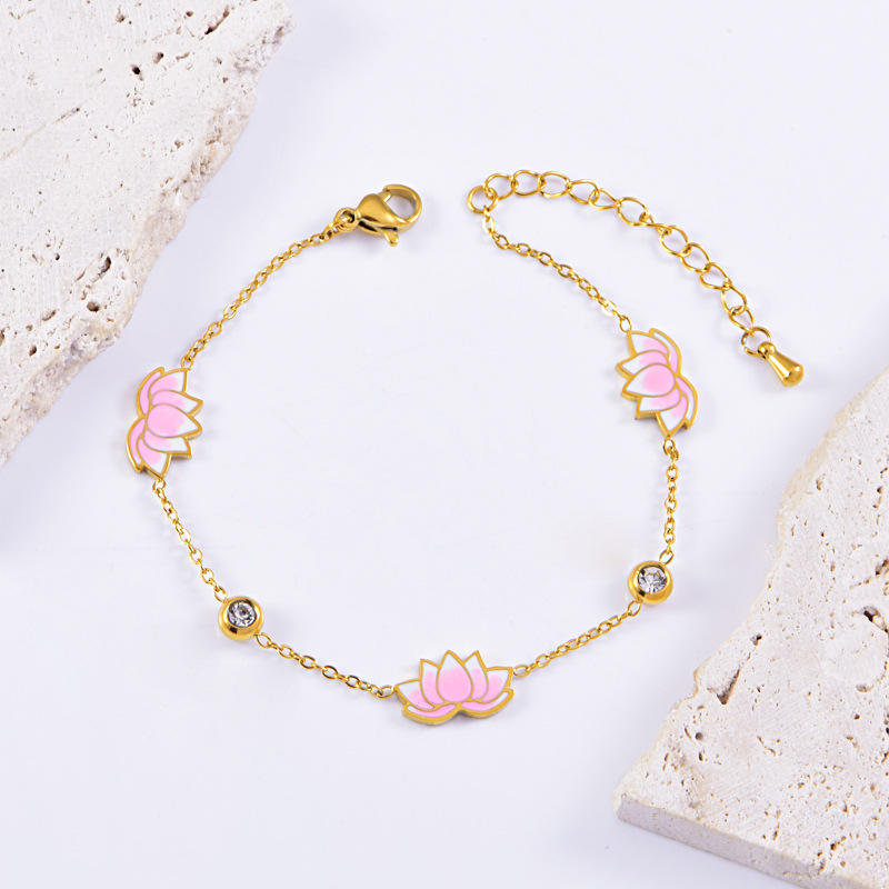 Blush Lotus Glow Bracelet