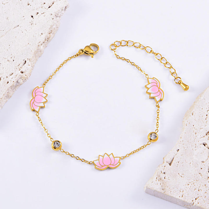 Blush Lotus Glow Bracelet