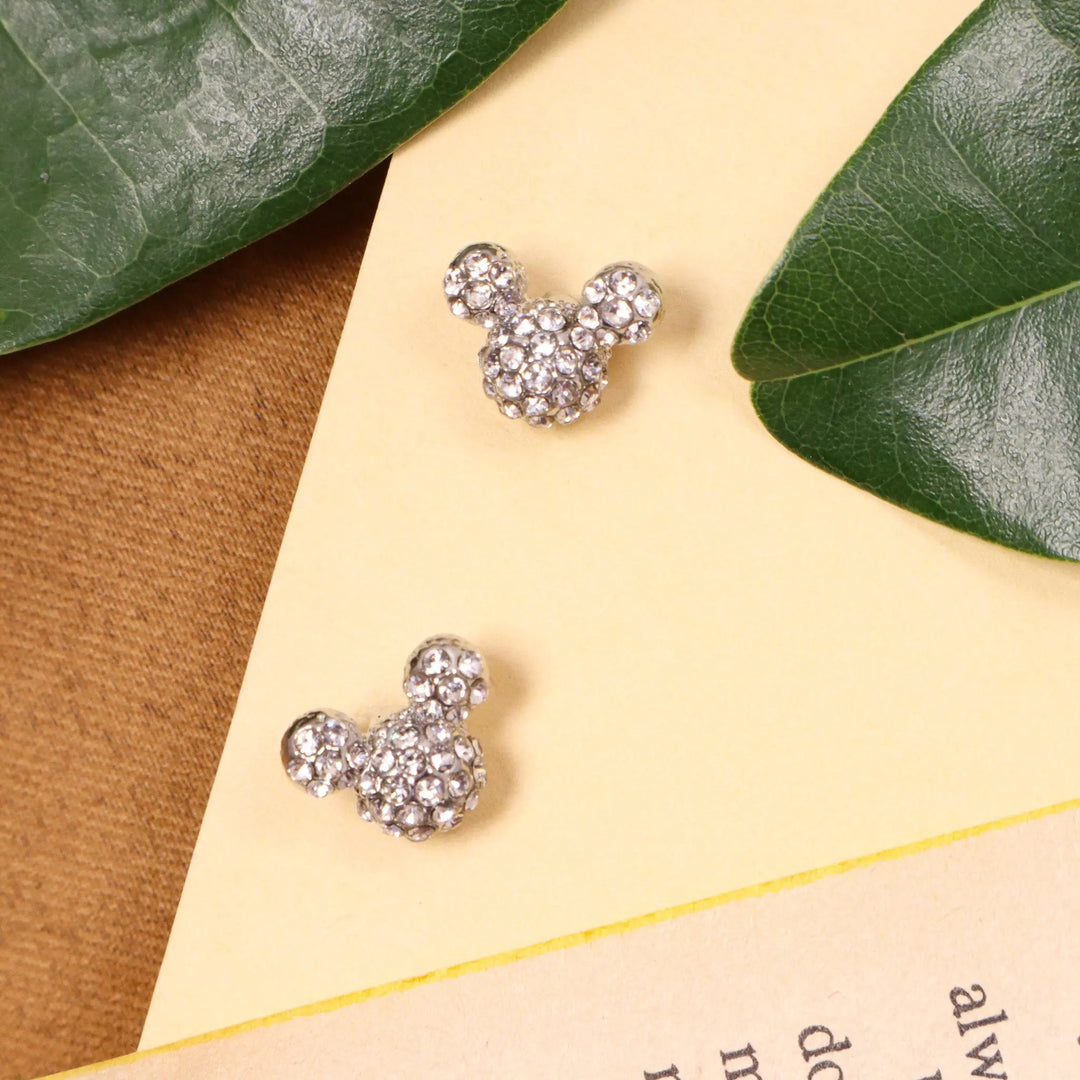 "mickey mouse" crystal studs - Salty Accessories