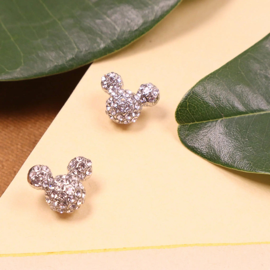 "mickey mouse" crystal studs - Salty Accessories