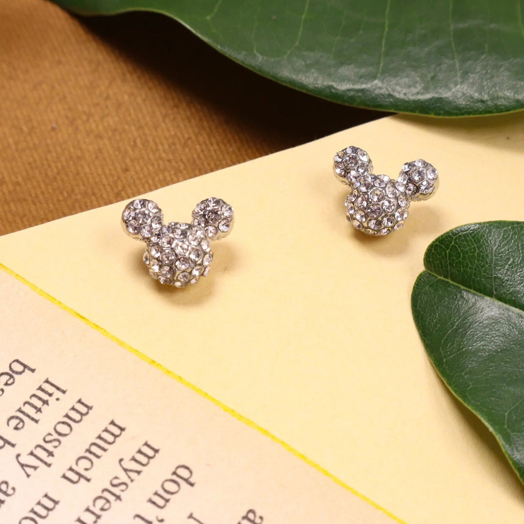 "mickey mouse" crystal studs - Salty Accessories