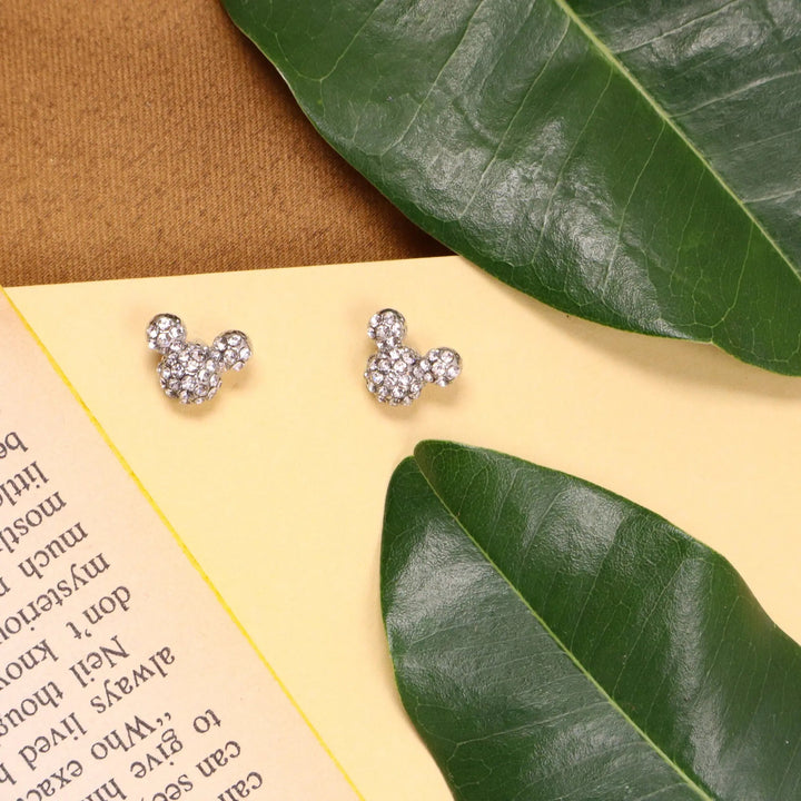 "mickey mouse" crystal studs - Salty Accessories