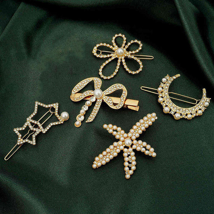 Set of 5 Love Affair Hair Pins