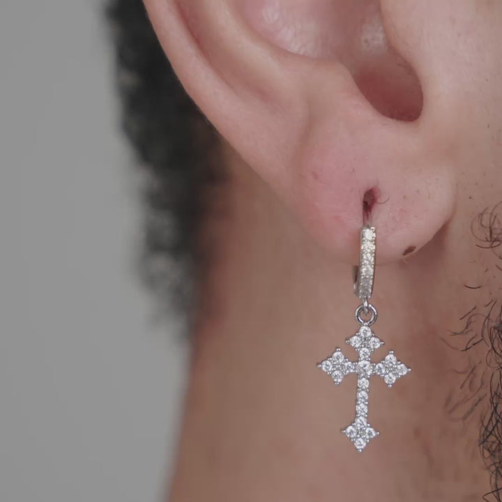 Celestial Cross Earrings