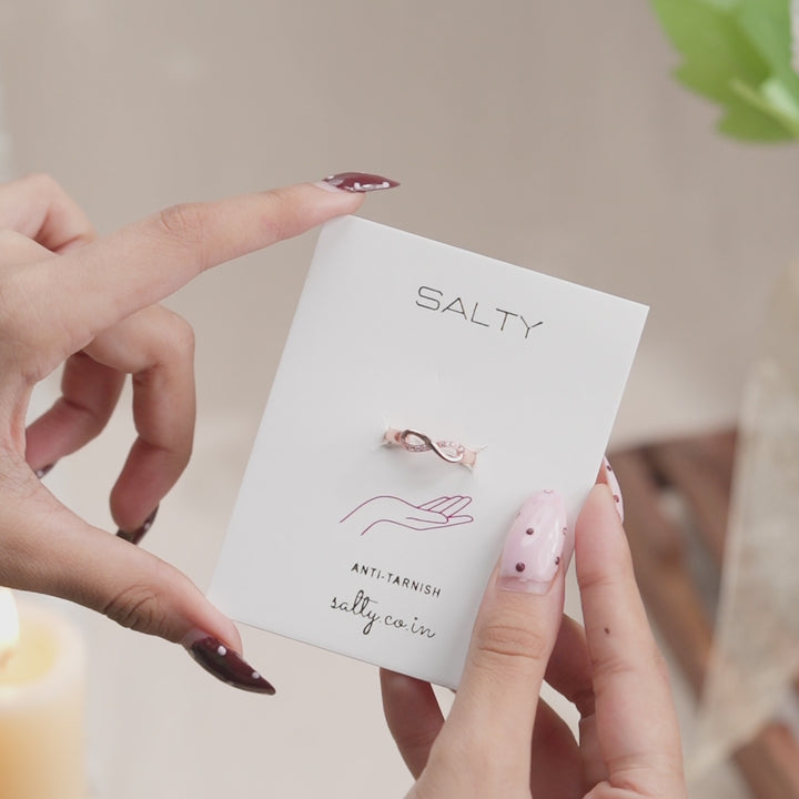 Boundless Infinity White Loop Ring