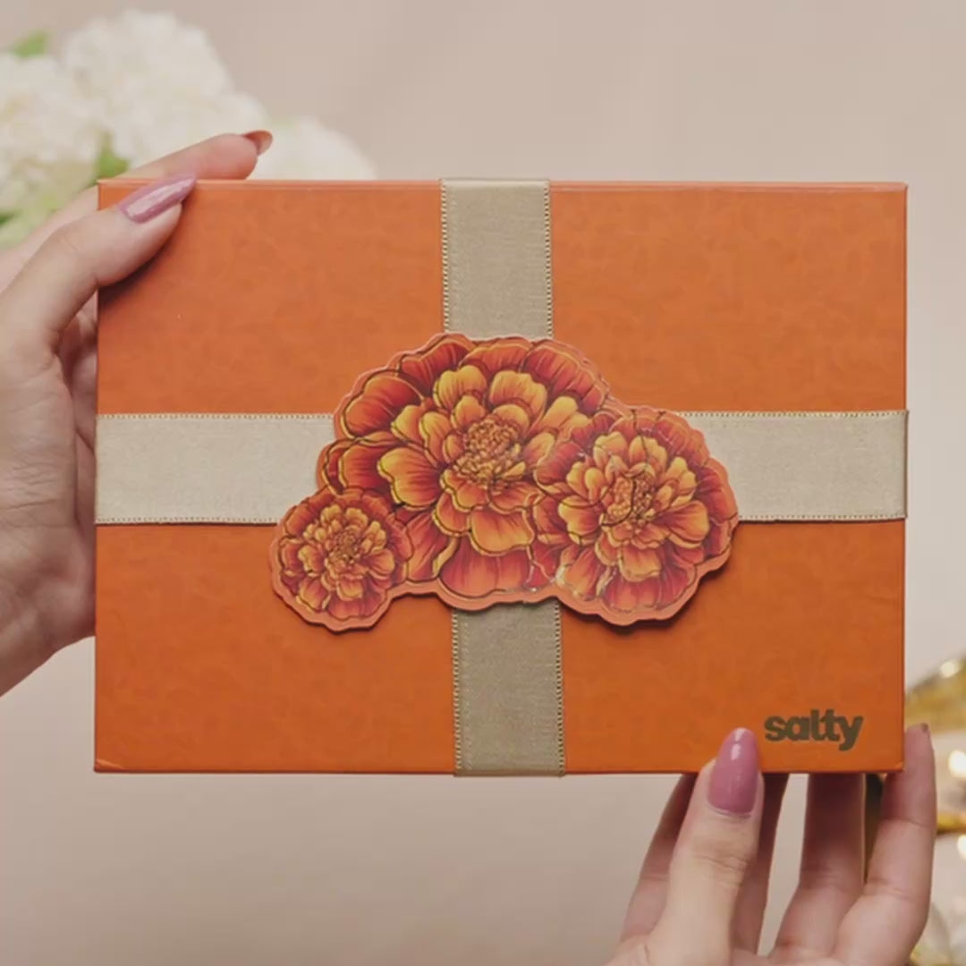 Premium Marigold Magic Rakhi Gift Box for Sister