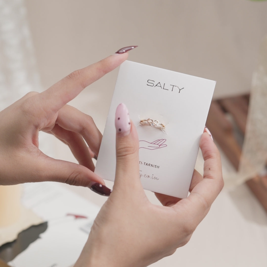Golden Love Infinity Ring